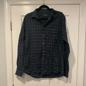 Commune de Paris Plaid Long Sleeve Button Down Shirt